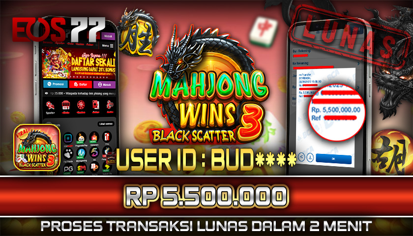 SELAMAT! JACKPOT RP. 5.500.000 LUNAS! SLOT GAME MAHJONG WINS 3