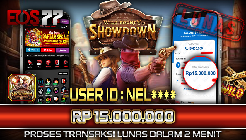 SELAMAT! JACKPOT RP. 15.000.000 LUNAS! SLOT GAME WILD BOUNTY SHOWDOWN