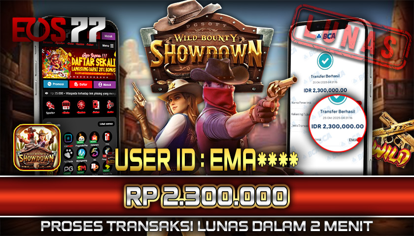 SELAMAT! JACKPOT RP. 2.300.000 LUNAS! SLOT GAME WILD BOUNTY SHOWDOWN