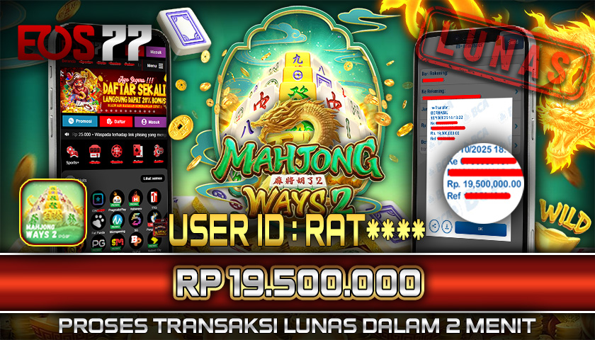 SELAMAT! JACKPOT RP. 19.500.000 LUNAS! SLOT GAME MAHJONG WAYS 2