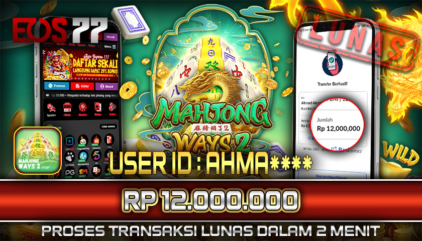 SELAMAT! JACKPOT RP. 12.000.000 LUNAS! SLOT GAME MAHJONG WAYS 2