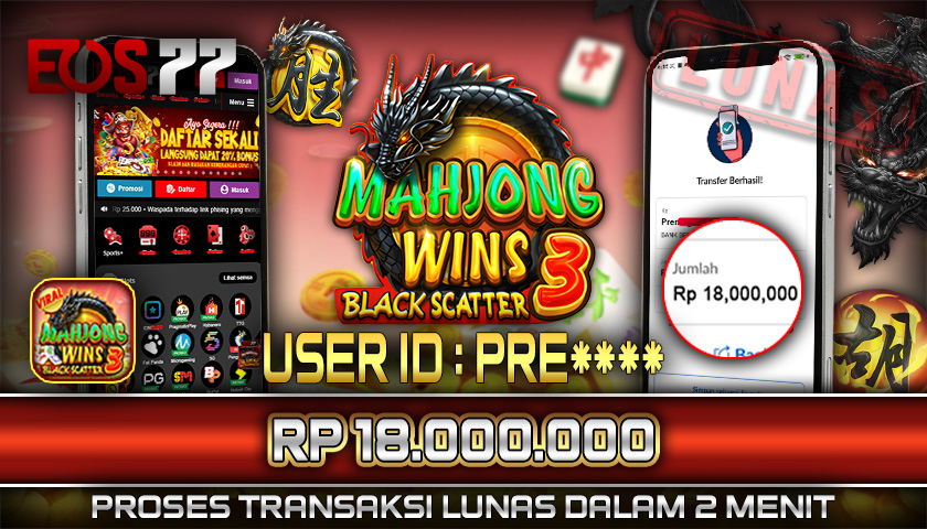 SELAMAT! JACKPOT RP. 18.000.000 LUNAS! SLOT GAME MAHJONG WINS 3