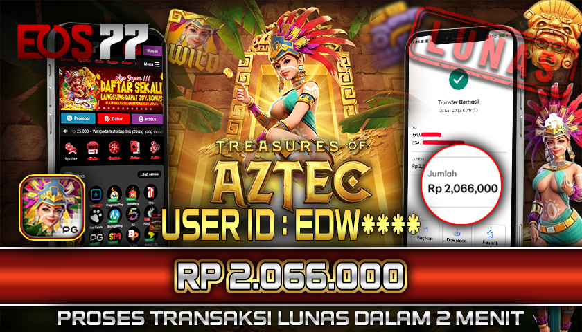SELAMAT! JACKPOT RP. 2.066.000 LUNAS! SLOT GAME TREASURE OF AZTEC