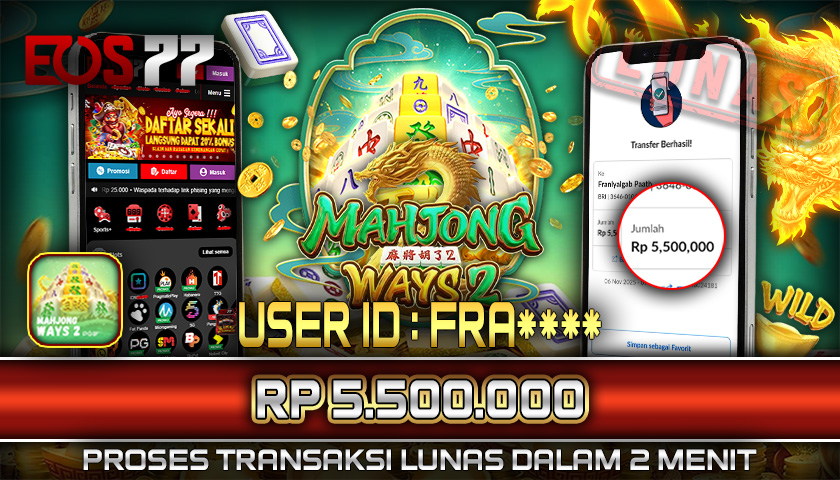 SELAMAT! JACKPOT RP. 5.500.000 LUNAS! SLOT GAME MAHJONG WAYS 2