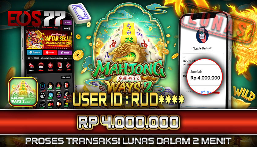 SELAMAT! JACKPOT RP. 4.000.000 LUNAS! SLOT GAME MAHJONG WAYS 2